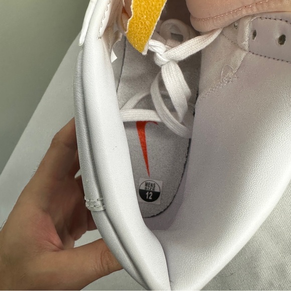 Nike - Men’s Blazer Mid '77 Shoes Sneakers - White and Black Hightops - Size 12 - Picture 9 of 10